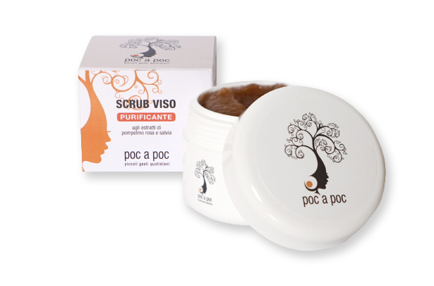 Scrub Viso Biologico - Esfoliante Delicato per Pelli Sensibili (100ml)
